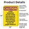 Signmission Radiation & Laser Sign, 14 in H x 10 in W, Aluminum, Rectangle OS-2PACK-CR-A-1014-V-10240 - alternate 3